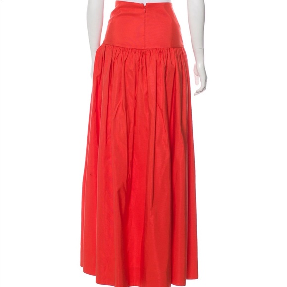 ALEXIS Orange Maxi Skirt - Picture 3 of 7